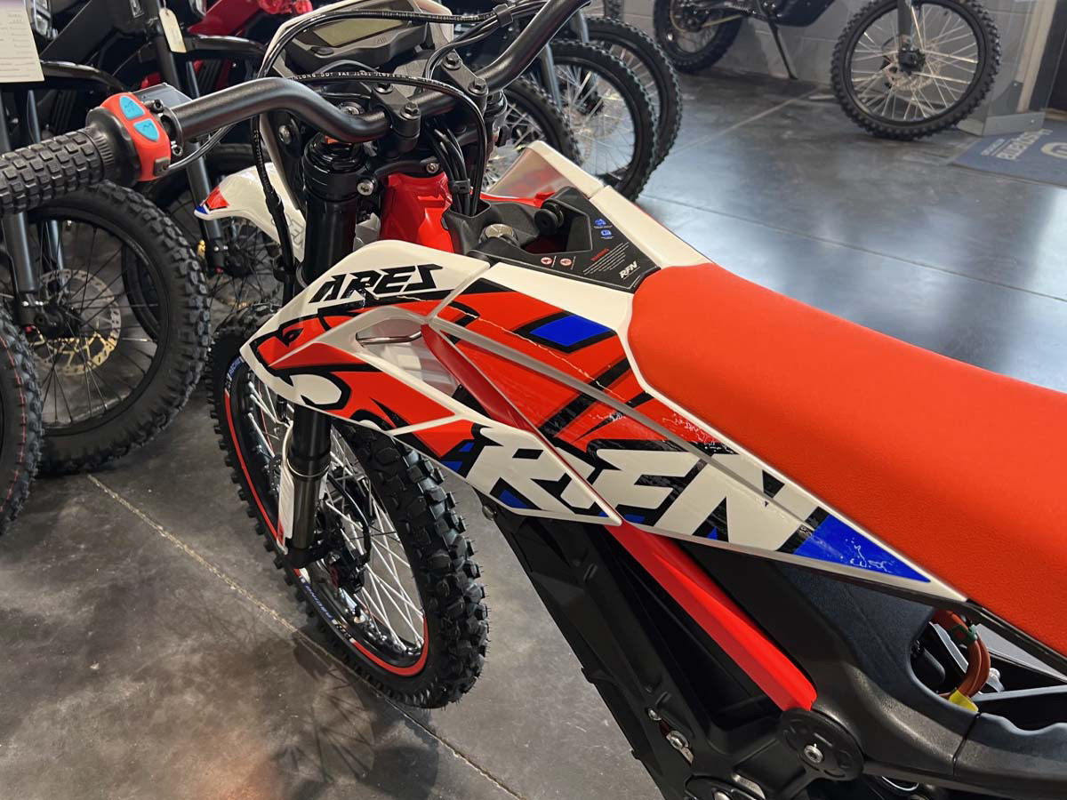 43AH Battery area on white and red RFN ARES Ebike