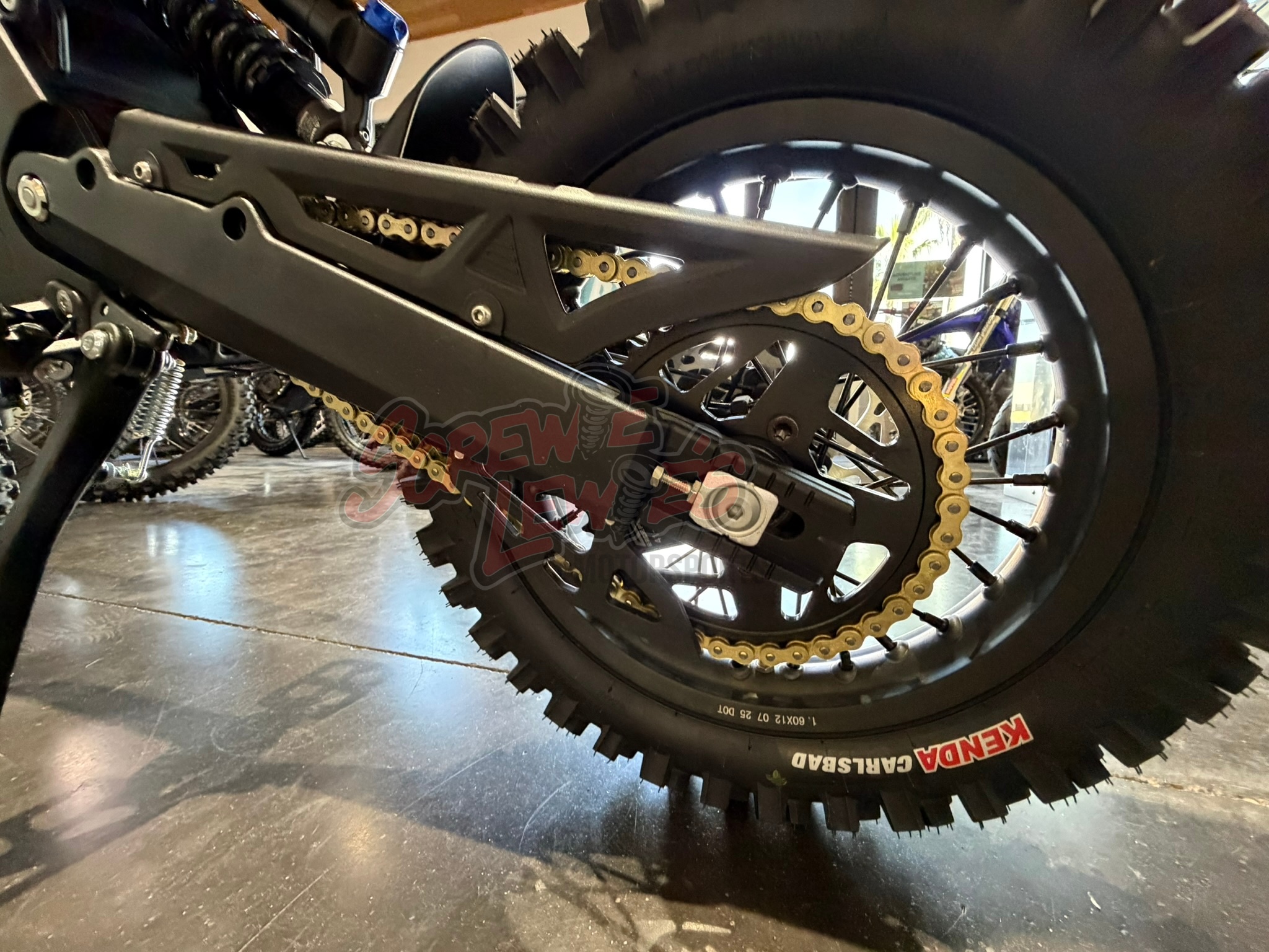 e ride pro mini r rear wheel and chain