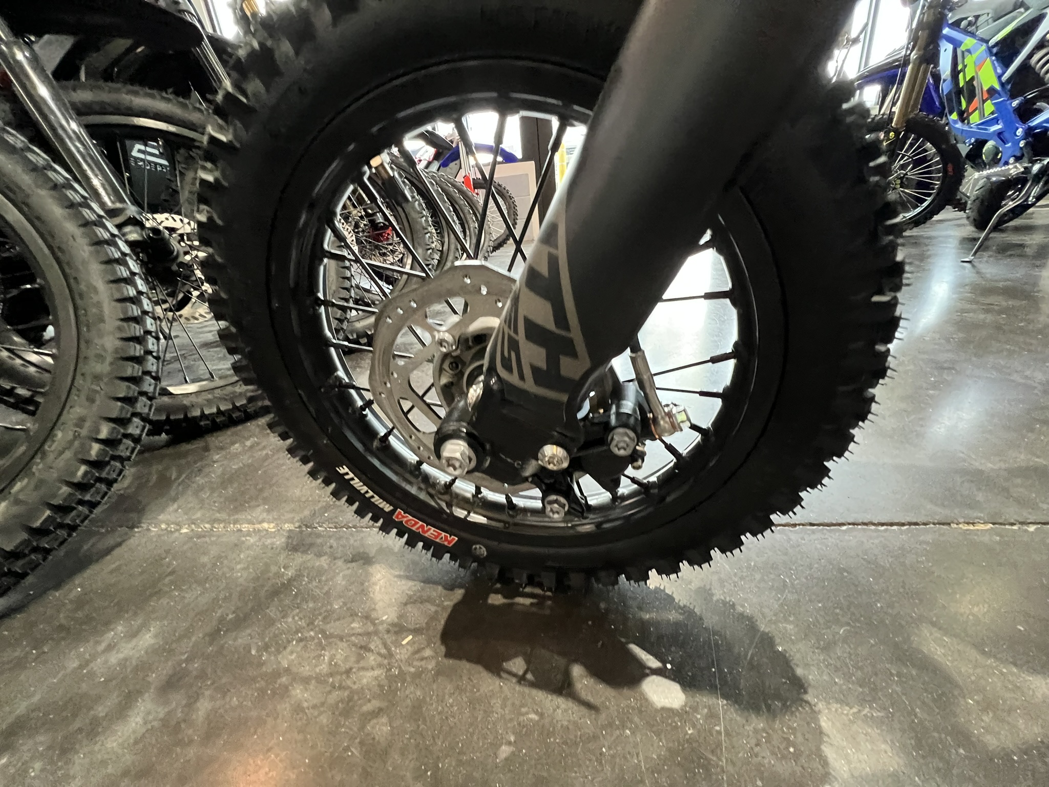 RFN Warrior Youth SX E5 front tire and wheel