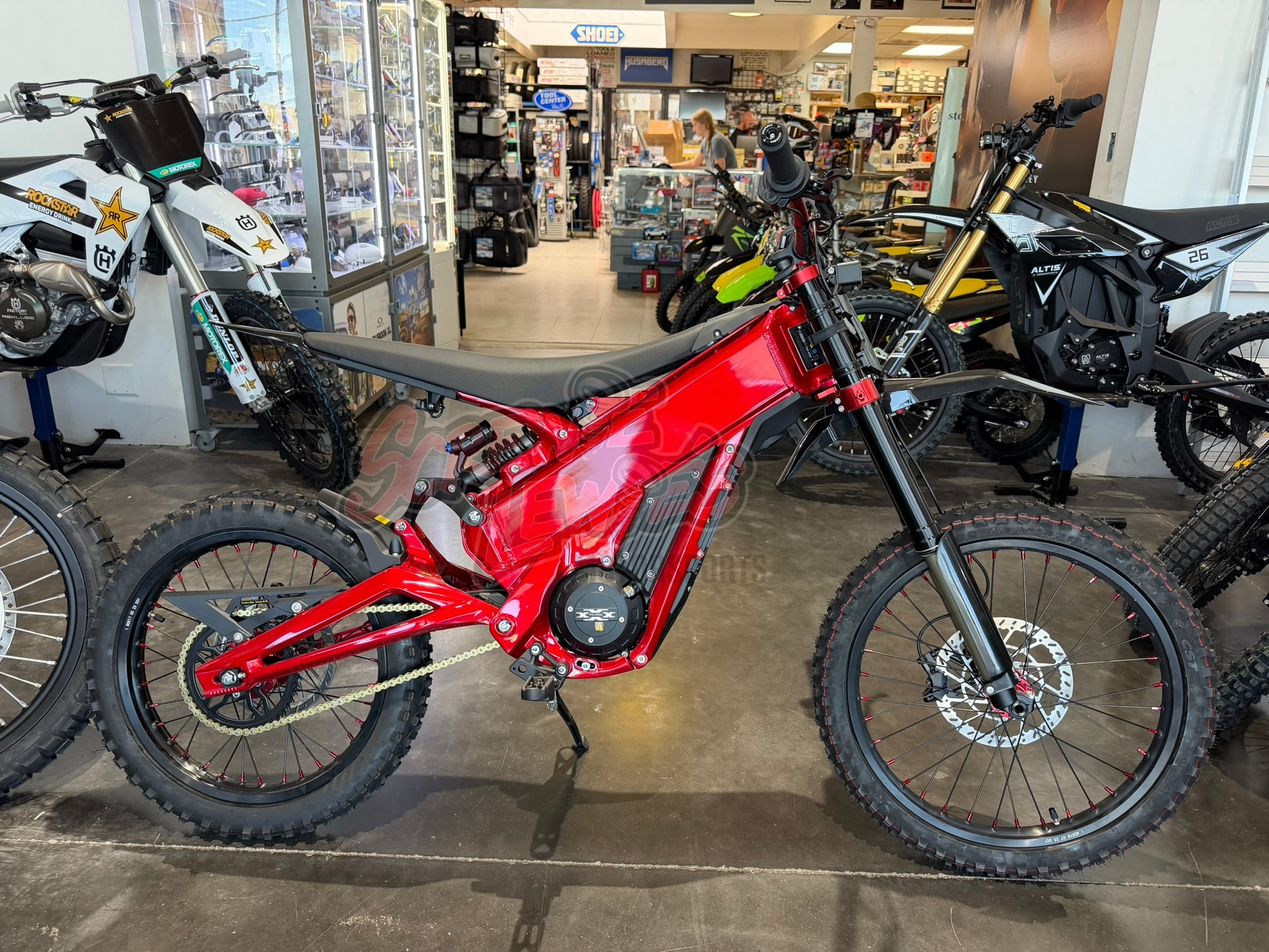 Talaria xxx pro red side view