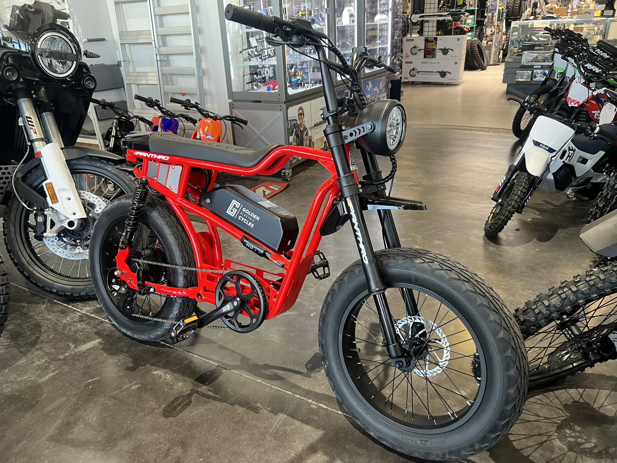 Panthro E-Bike red front side profile