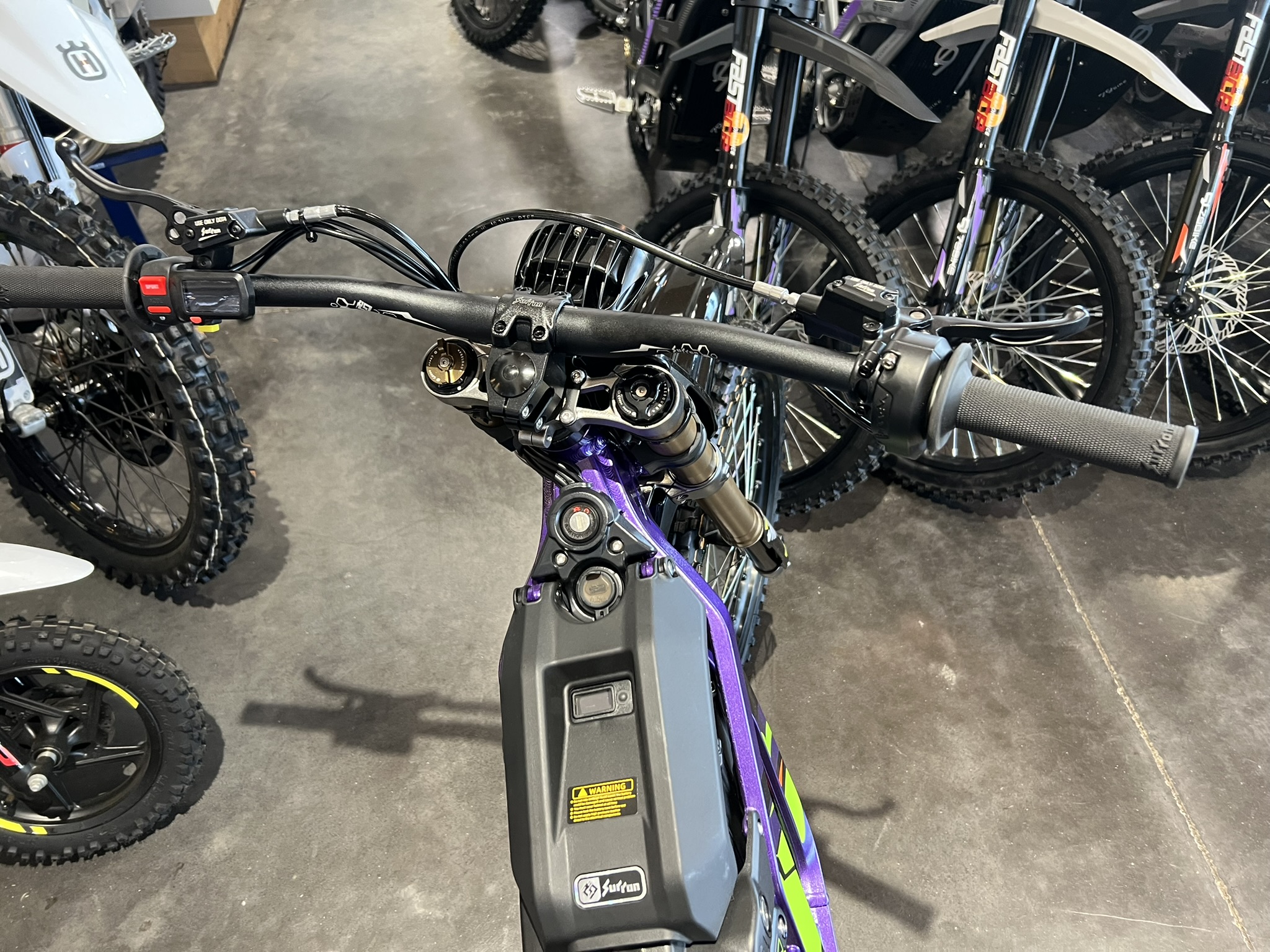 25 surron lbx purple handlebar