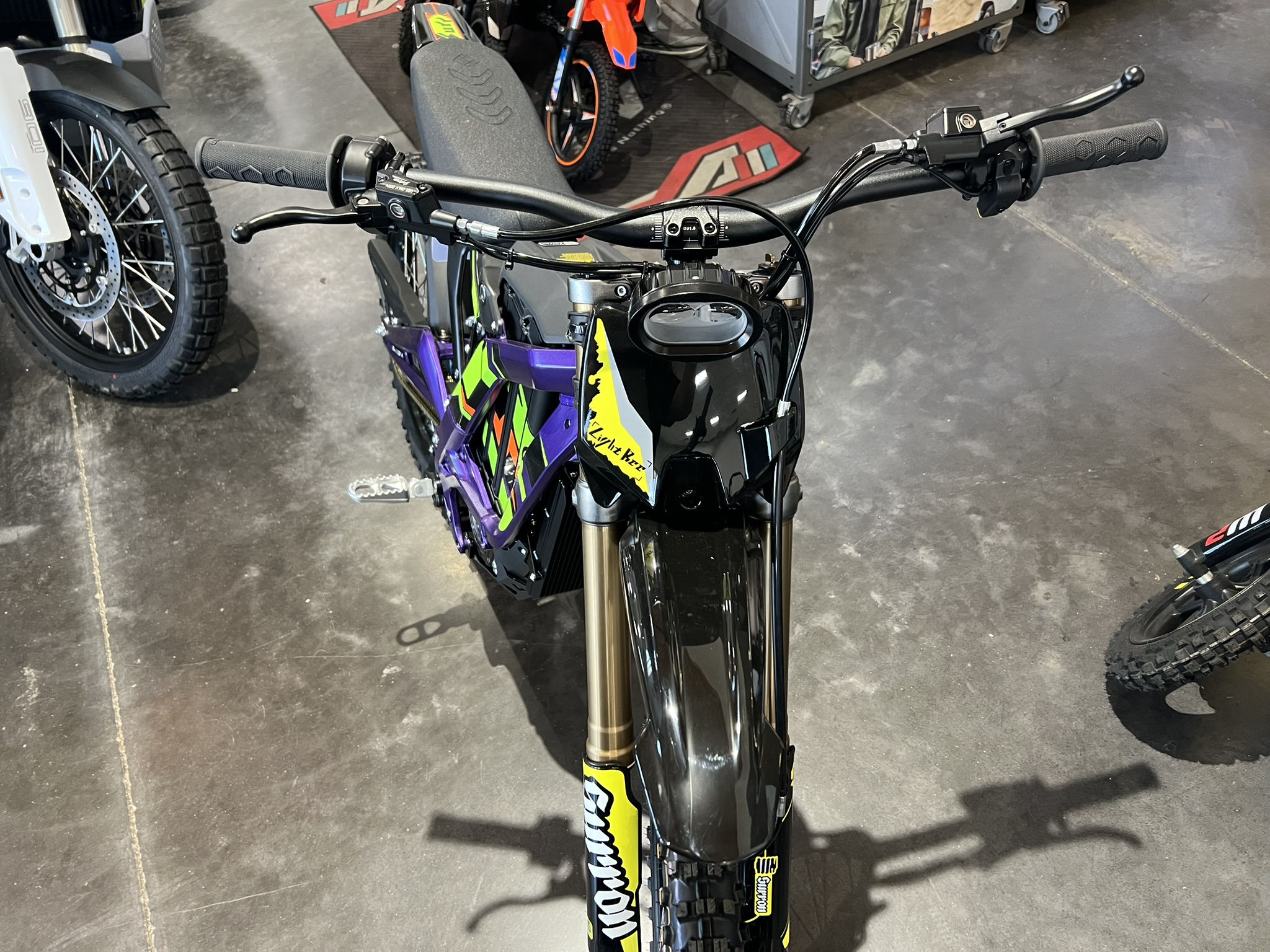 25 surron lbx purple headlight