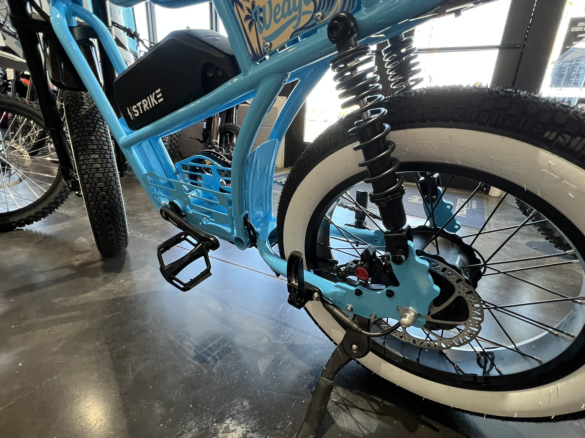 panthro blue left side wheel and tire