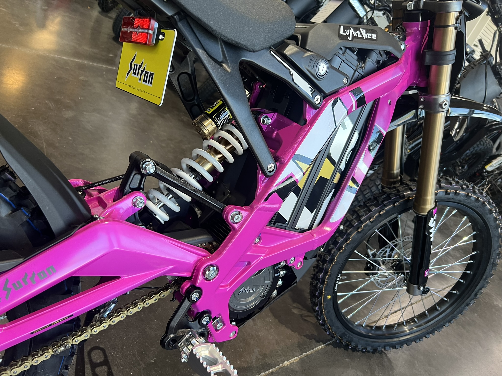 2025 Surron lbx neon pink rear shock