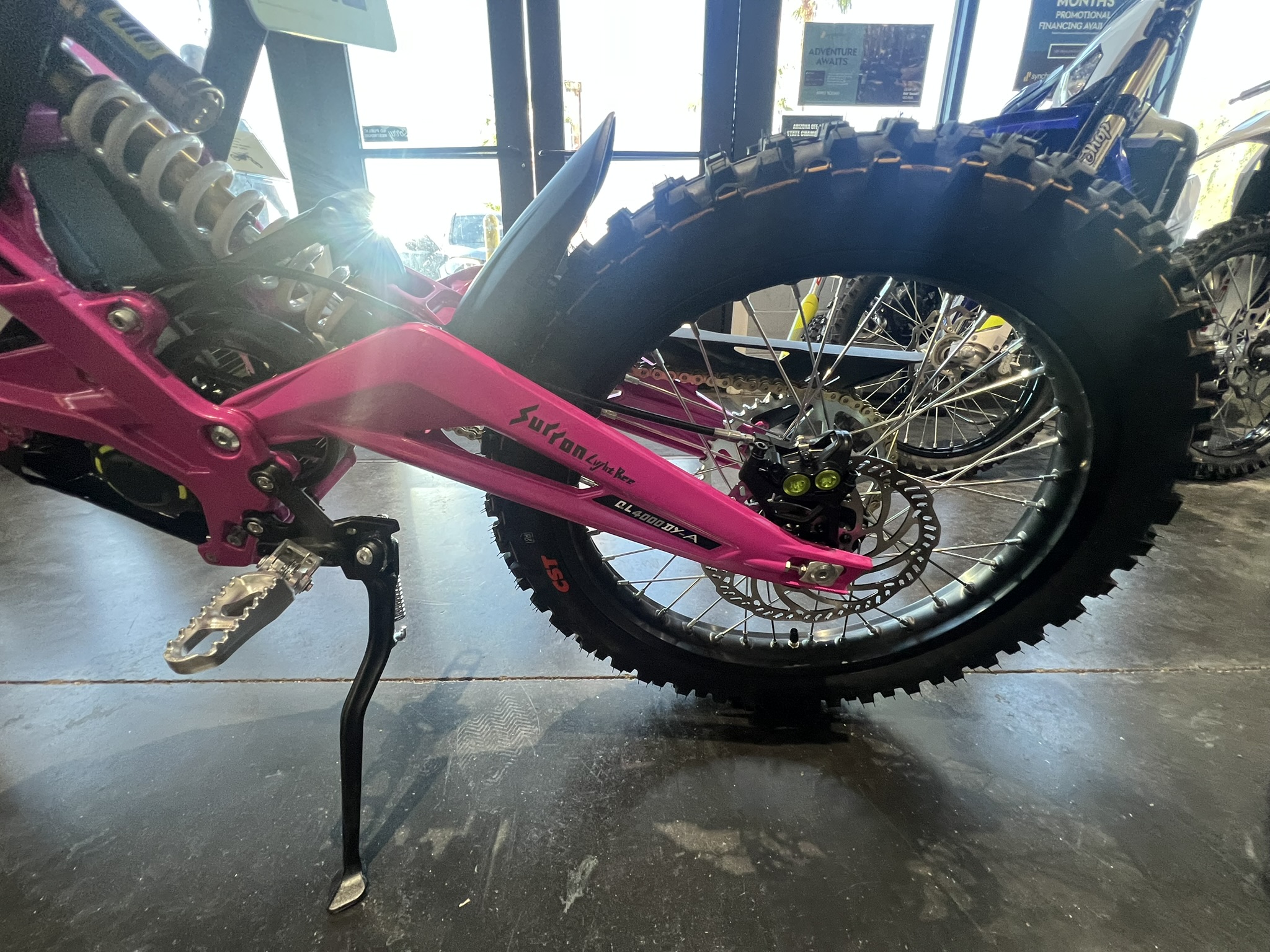 2025 Surron lbx neon pink rear wheel