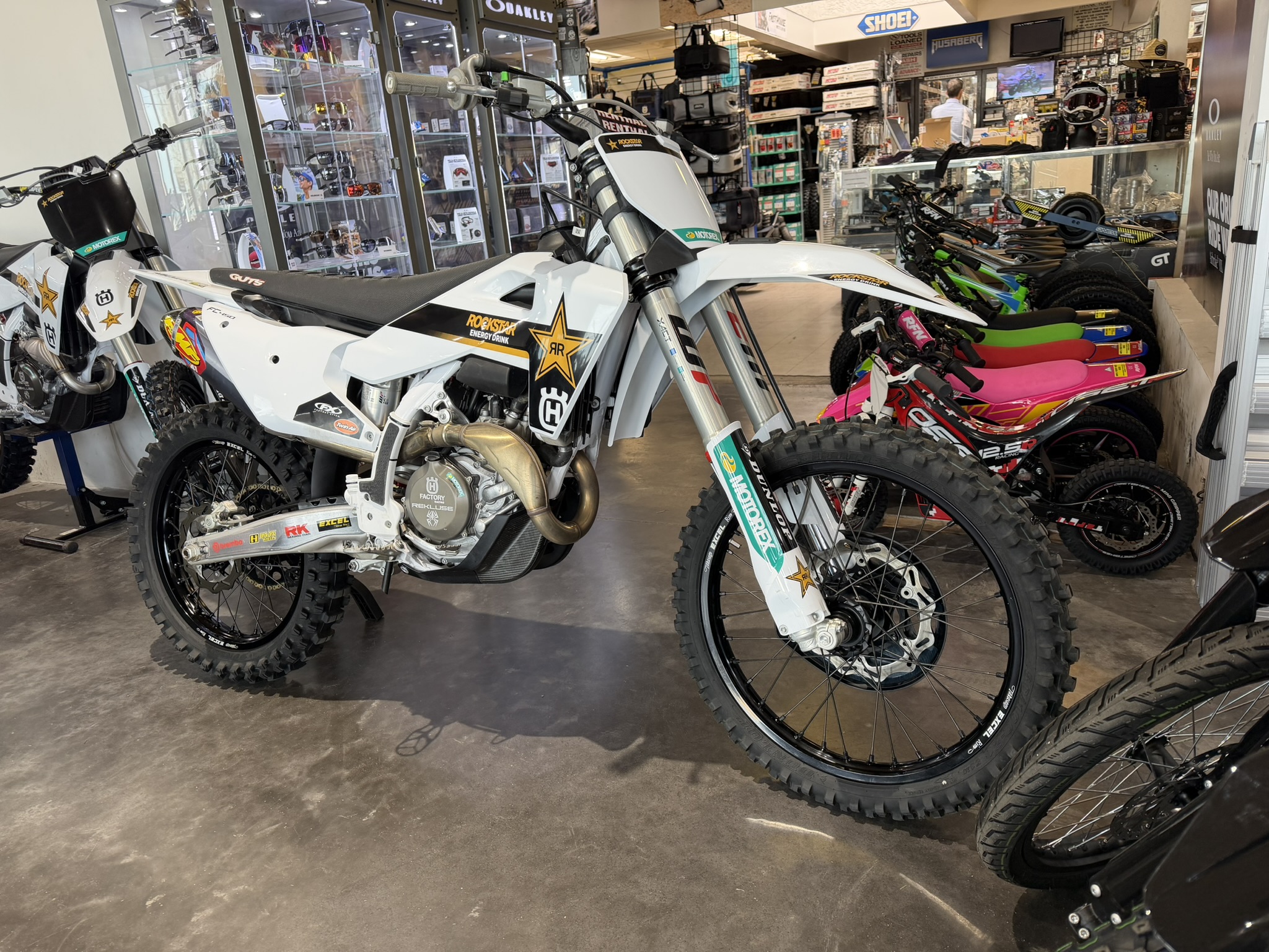 2024.5 Husqvarna fc 450 factory edition Rockstar front side profile view