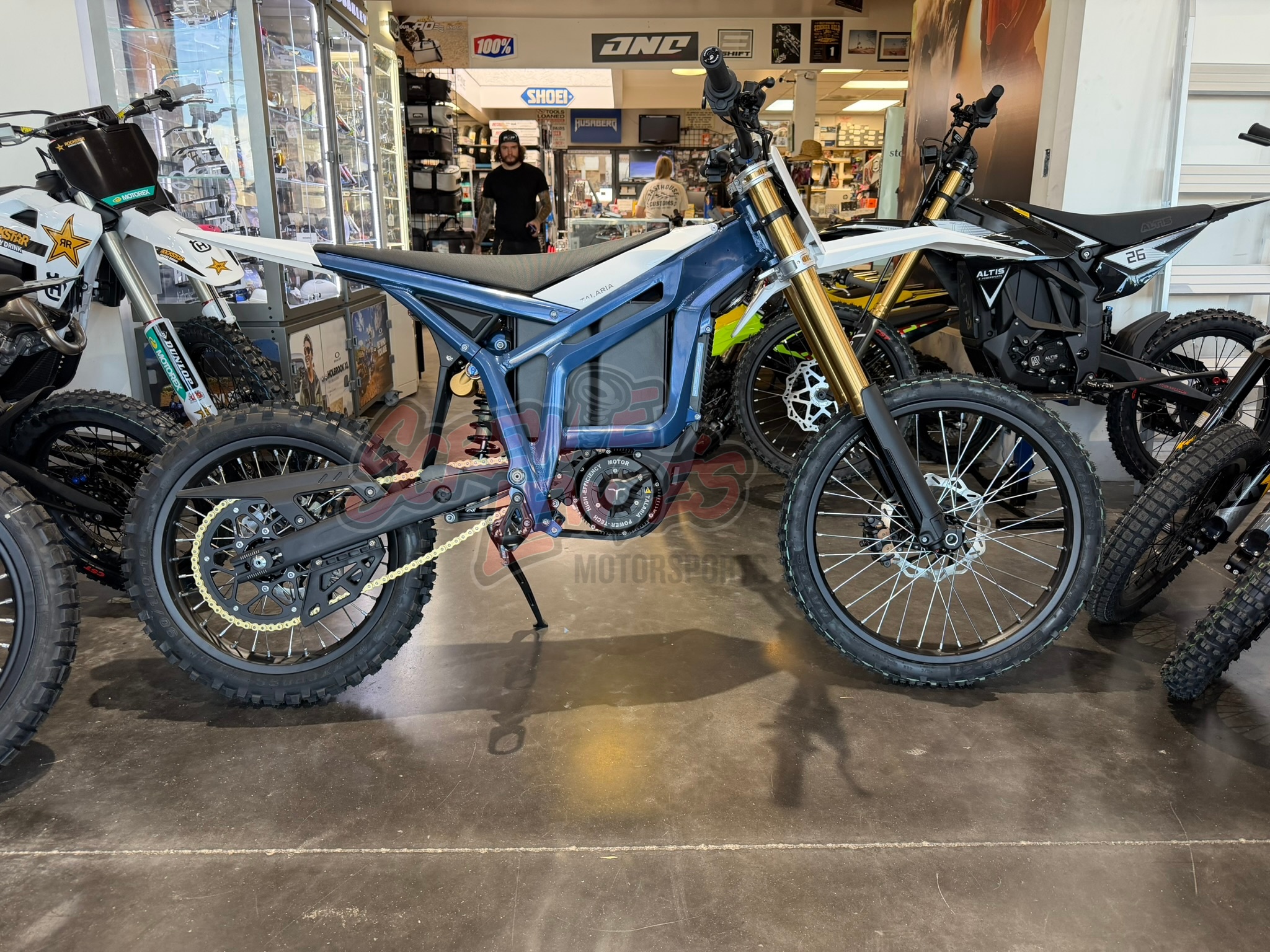 talaria komodo blue l3e side profile