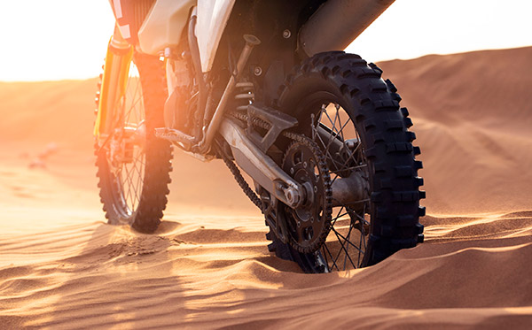 Dirt Bike in the Sand Dunes